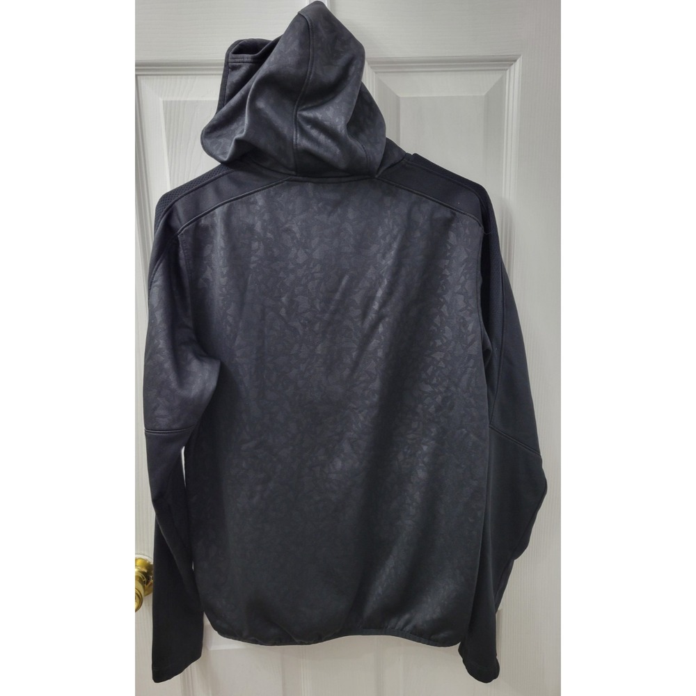 Nike Therma-Fit Jacket Mens Medium Black Hooded Football Full Zip Training - Picture 2 of 6